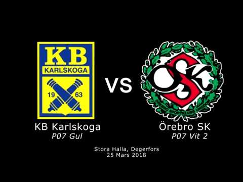 = Degerfors Cupen = Karlskoga P07 Gul vs ÖSK P07 Vit 2 _ 2018-03-25