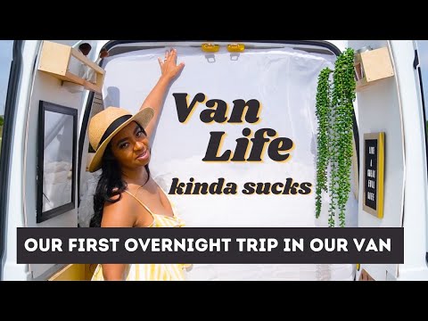 Our First Overnight Trip in Our Van: Vegan In Galveston, TX
