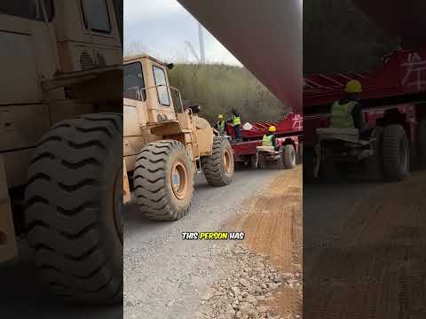 The incredible logistics of transporting a 20 ton wind turbine blade