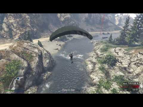 GTA V Heist Pacific - Fallschirm Landung