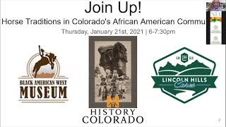 Join Up! Equine Traditions in Colorado&#39;s African American Communities