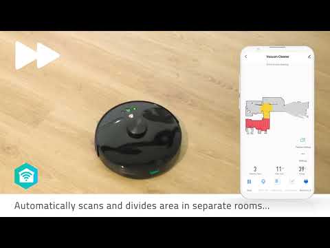 Dulkių siurblys - robotas Nedis, Juodas video