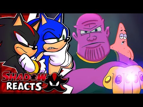 Sonic & Shadow Reacts To Thanos Vs Patrick - Cartoon Beatbox Battles!