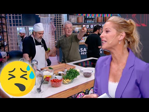 ¡MÁS RÁPIDO! Carina Zampini nerviosa en los últimos minutos de cocina porque los chefs no llegan