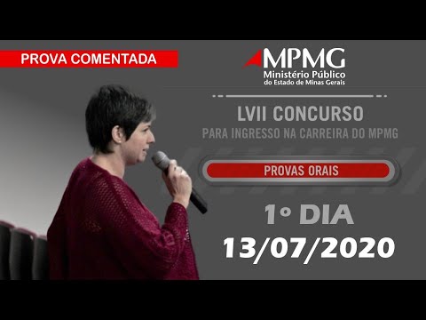 1º Dia Prova Oral do Concurso do MPMG 13/07/2020 Maria Angélica de Oliveira - Tribo das Letras