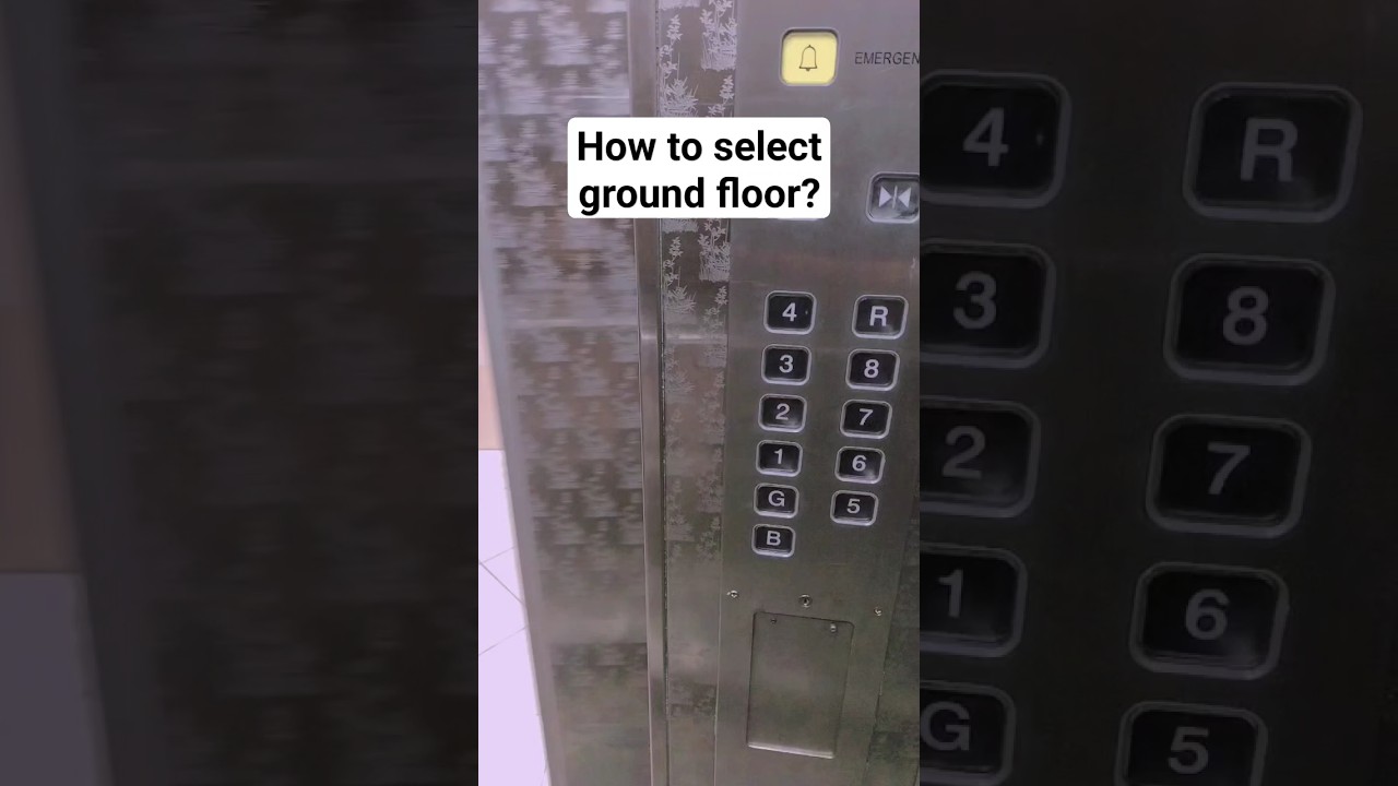 How to select G floor? - How to select your floor in the lift? - #lift #ground #floor
