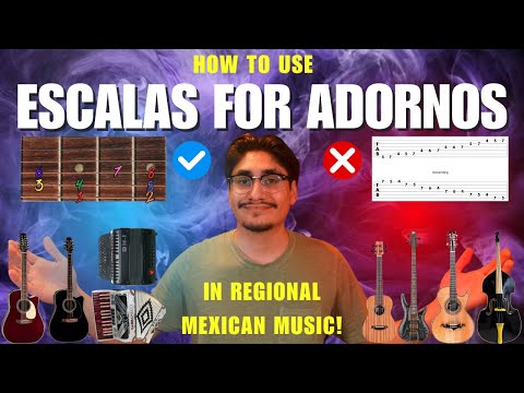 How to use the Escalas/Scales to do Adornos in Regional Mexican Music! Any Instrument, Any Tono/Key!