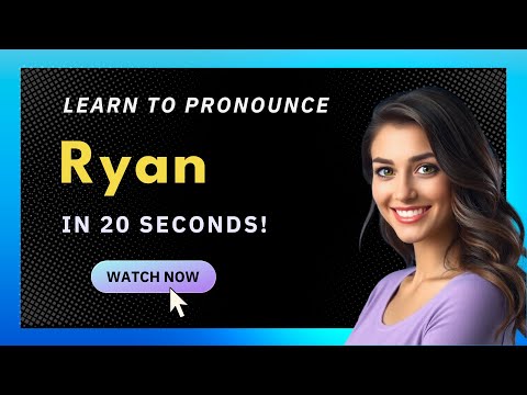 How to Pronounce Ryan (American Pronunciation / US) with Audio and Phonetic Spelling