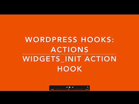 WordPress Hooks Actions widgets init Part 5 Example
