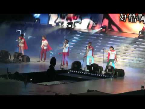[FanCam][HQ] 012310 Super Show 2 Beijing - Supe Junior T - Super Man & Rokugo (28)