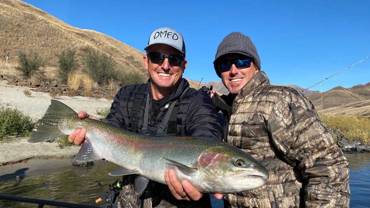 The Fish of a MILLION casts! on the Snake River: Monster Steelhead Catch Clean Cook ft BlueGabe