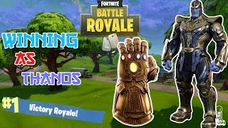 VICTORY ROYAL! as THANOS in FORTNITE: Battle Royale!! *No jk!*