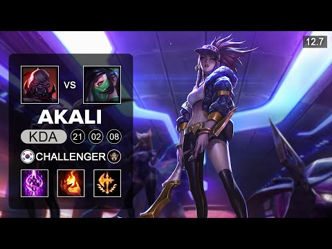 Akali vs Sion Top - KR Challenger - Patch 12.7 Season 12