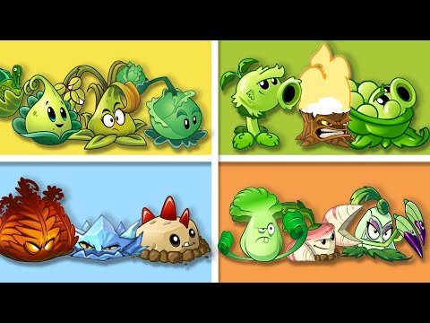 PvZ 2 Team Plant Vs Team Plant - 4 Super Team Plants Battlez