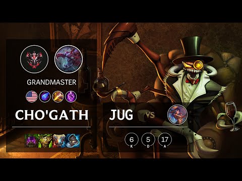 Cho'Gath Jungle vs Lillia - NA Grandmaster Patch 10.25b