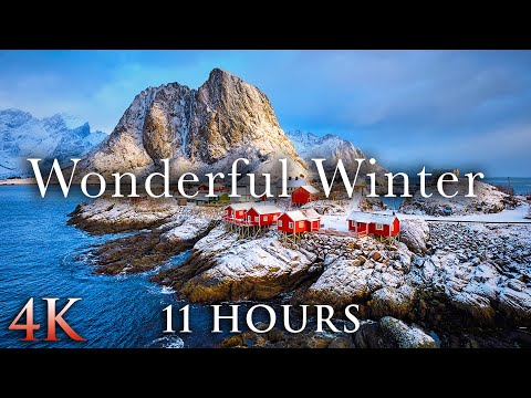 WONDERFUL WINTER 4K - 11HRs of Epic Snow Scenes + Calming Music by Nature Relaxation™