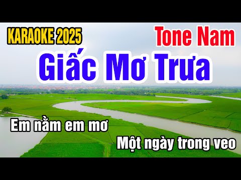 Karaoke Giấc Mơ Trưa Tone Nam Nhạc Sống gia huy karaoke