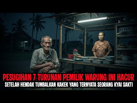 KAKEK INI NIAT MAKAN DI WARUNG MALAH HENDAK JADI TUMBAL 7 TURUNAN PEMILIK WARUNG - CERITA HOROR
