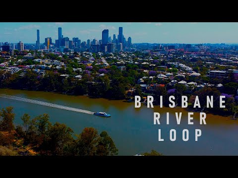 Cycling the Brisbane River loop | Australia 4K