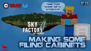 Minecraft | SkyFactory 4 Sky Islands E11 - Making Some Filing Cabinets