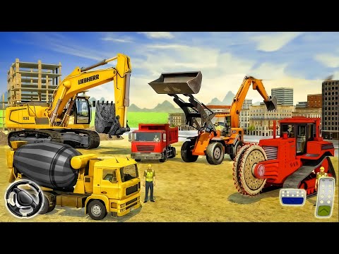 Heavy Excavator Driving Simulator - Demolish Construction Vehicles Game | Android Gameplay