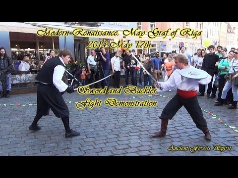Modern Renaissance: May Graf 2014 - Sword and Buckler Fight Demonstration