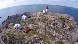 preview picture of video 'Lindesnes fyr fra luften / Lindesnes Lighthouse from the air'