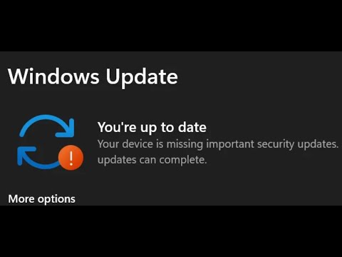 Как исправить ошибку обновления Windows 11: на вашем устройстве отсутствуют важные обновления без...