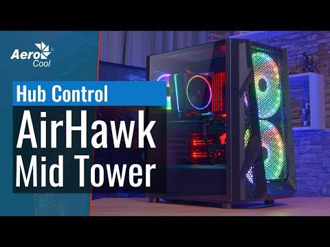 Корпус AeroCool AirHawk Mid Tower - Подключение хаба управления к адресуемой RGB материнской плате