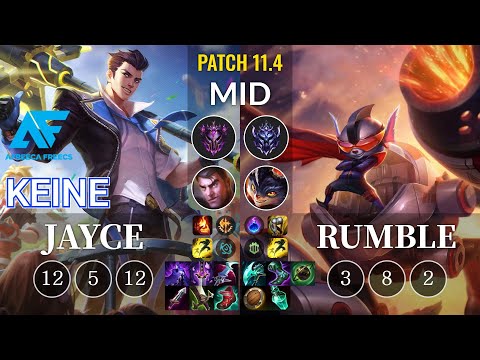 AF Keine Jayce vs Rumble Mid - KR Patch 11.4