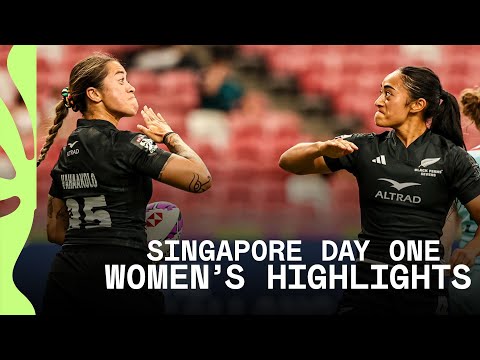 Black Ferns and Wallaroos sevens DOMINATE 🤯 | HSBC SVNS Singapore 2026 | Day One Women's Highlights
