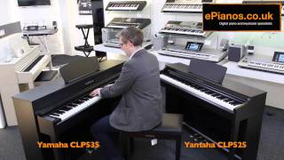 Video thumbnail for Yamaha CLP525 v CLP535 comparison - What piano should I buy? by ePianos.co.uk