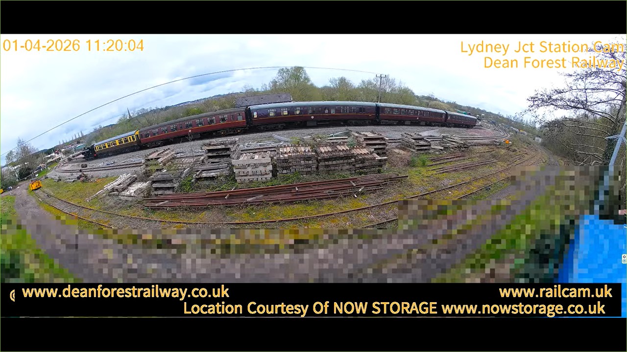 Live webcam view of Lydney Junction Railway Station
