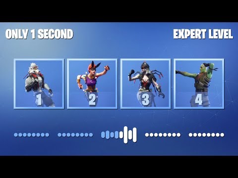 ADIVINA EL BAILE DE FORTNITE ESCUCHANDO SOLO 1 SEGUNDO - NIVEL EXPERTO | tusadivi
