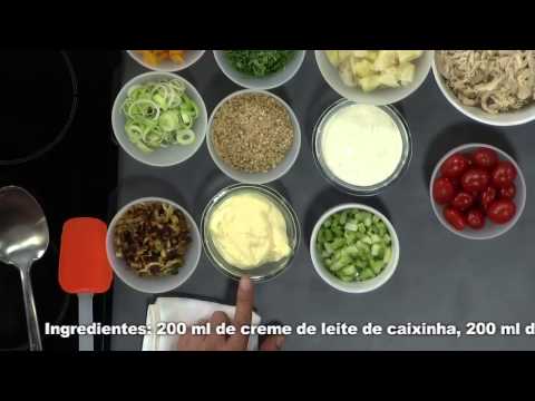 Receitas Bom Sabor 18/12/2013 - Salpicão de abacaxi com frango, castanha de caju e damasco