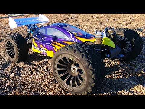 RC BUGGY on Monster Truck Tires - BEACH PERFORMANCE Hsp 94995