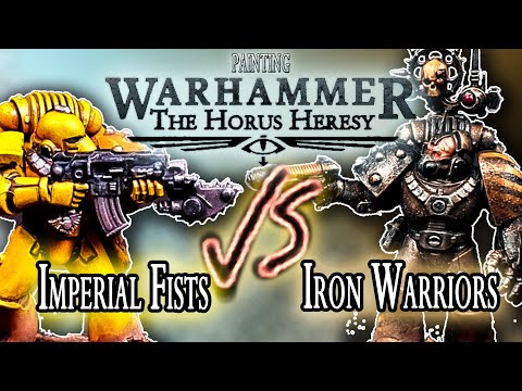 Speedpainting Horus Heresy  - Imperial Fists vs. Iron Warriors