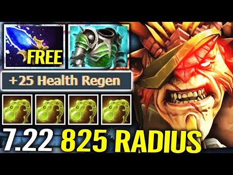 WTF IMBA!!! 700+ DMG & 60 HP/sec - 7.22 Bristleback Biggest Buff Dota 2