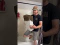 Four Pounds of Honeybees Invade a Utah Bathroom #shorts