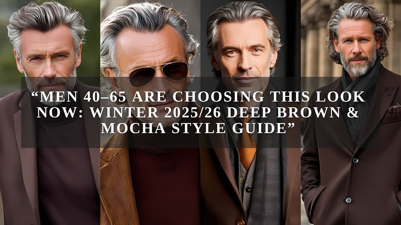 Men 40–65 Are Choosing This Look Now  |  Winter 2025/26 Deep Brown & Mocha Style Guide