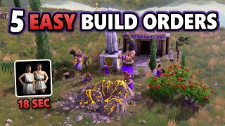 Easy Build Orders for All Civs in AoM: Retold | 18s Villager Update | Beginners Guide