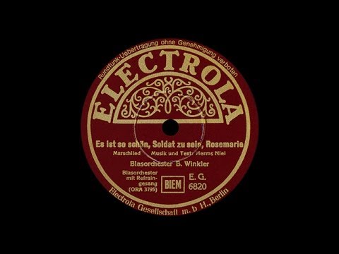 "Es ist so schön, Soldat zu sein" (Niel) Bruno Seidler-Winkler 1939