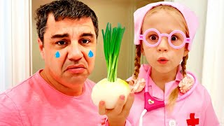Download lagu Nastya et l'histoire drôle d'un père triste, histoires pour enfants mp3
