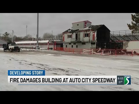 Auto City Speedway damaged in overnight fire
