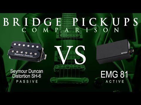 Seymour Duncan DISTORTION SH-6 vs EMG 81 - Bridge Pickup Guitar Tone Comparison Demo