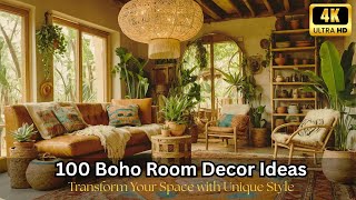 100 Boho Room Decor Ideas for 2025 | Transform Your Space with Unique & Cozy Style
