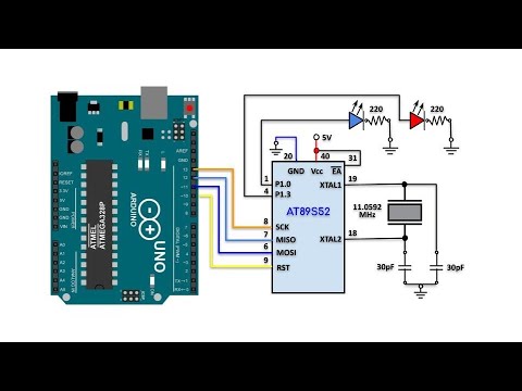 Programming AT89S52 Microcontroller via C