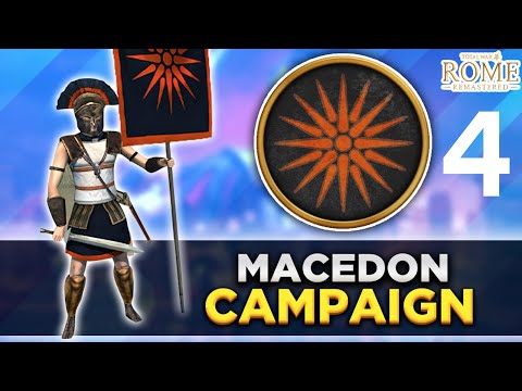 Total War Rome Remastered - Macedon Campaign #4 - Attacking the Romans in Italy