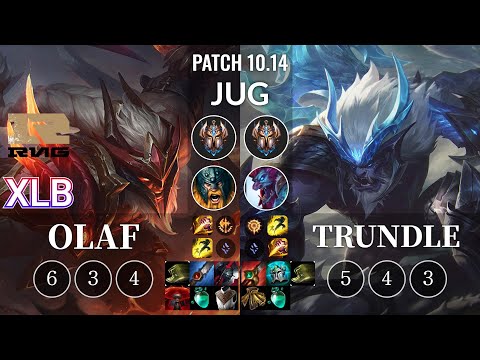 RNG XLB Olaf vs Trundle Jungle - KR Patch 10.14