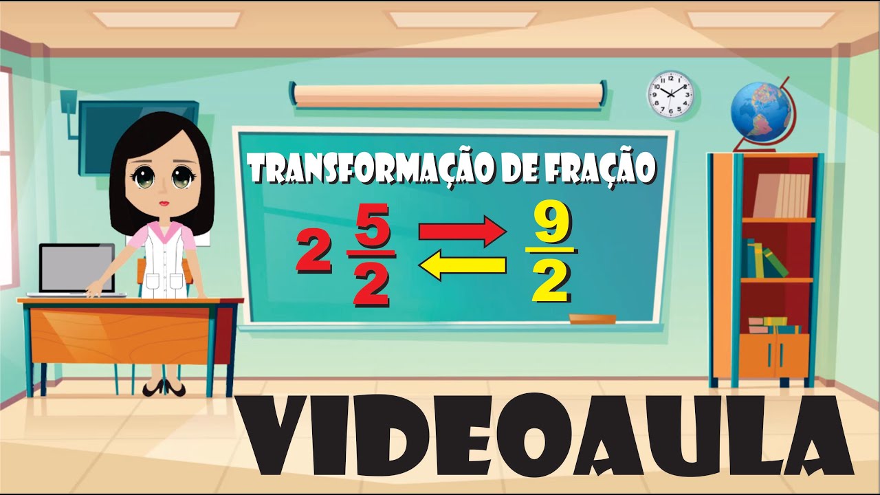 Transformação de fração imprópria em número misto e vice-versa